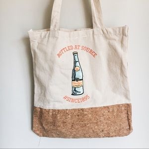 NWOT Topo Chico Illustrated Tote with Natural Cork